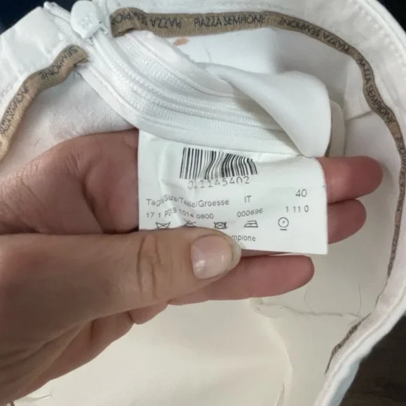 Piazza Sempione Women's Amandine High Waisted Wide Leg Italian Pants Size Small - Picture 10 of 12